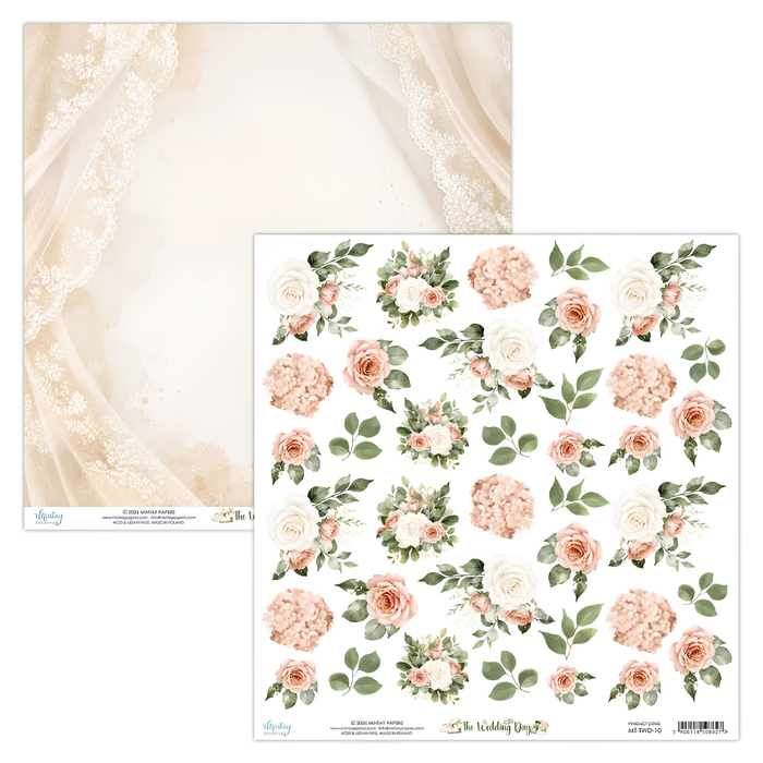 Mintay The Wedding Day 12" x"12 Scrapbook Paper MT-TWD-10