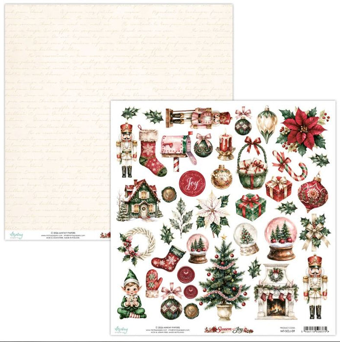 Mintay Season Of Joy 12" x"12 Scrapbook Paper MT-SOJ-09