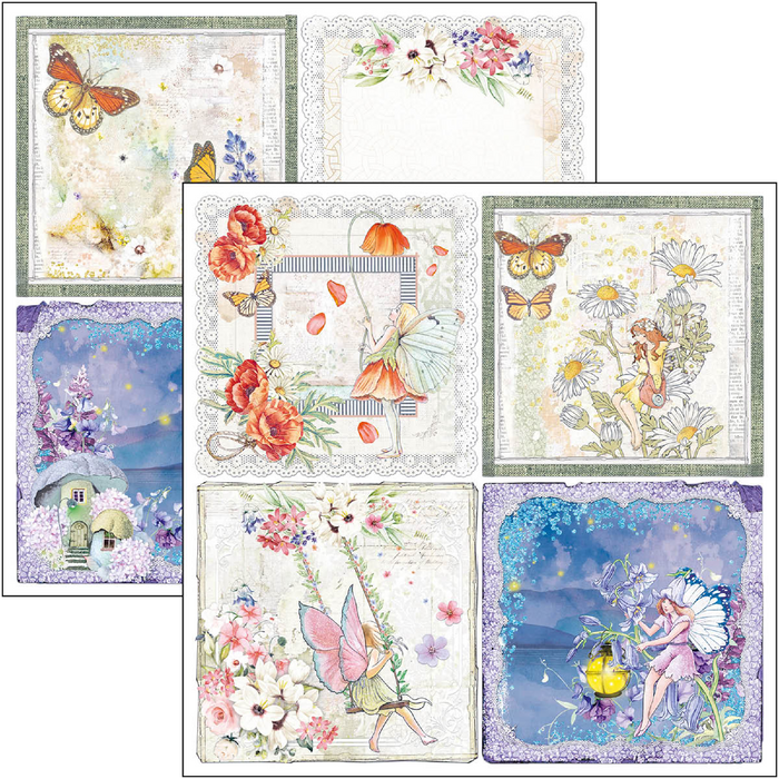 Ciao Bella Paper Enchanted Land 12" x 12" Patterns Scrapbooking Paper Set