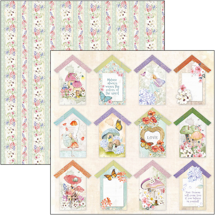 Ciao Bella Paper Enchanted Land 12" x 12" Patterns Scrapbooking Paper Set