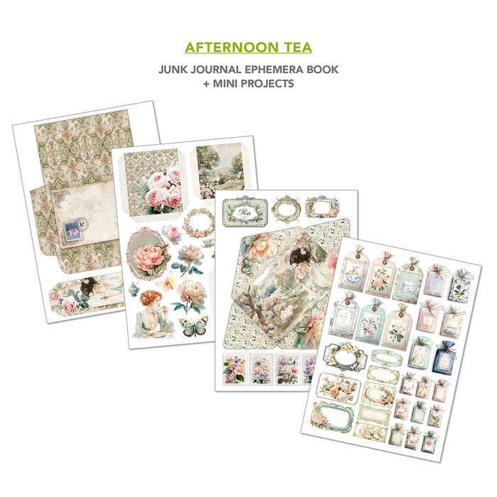 Ciao Bella Afternoon Tea A4 Junk Journal & Ephemera Book