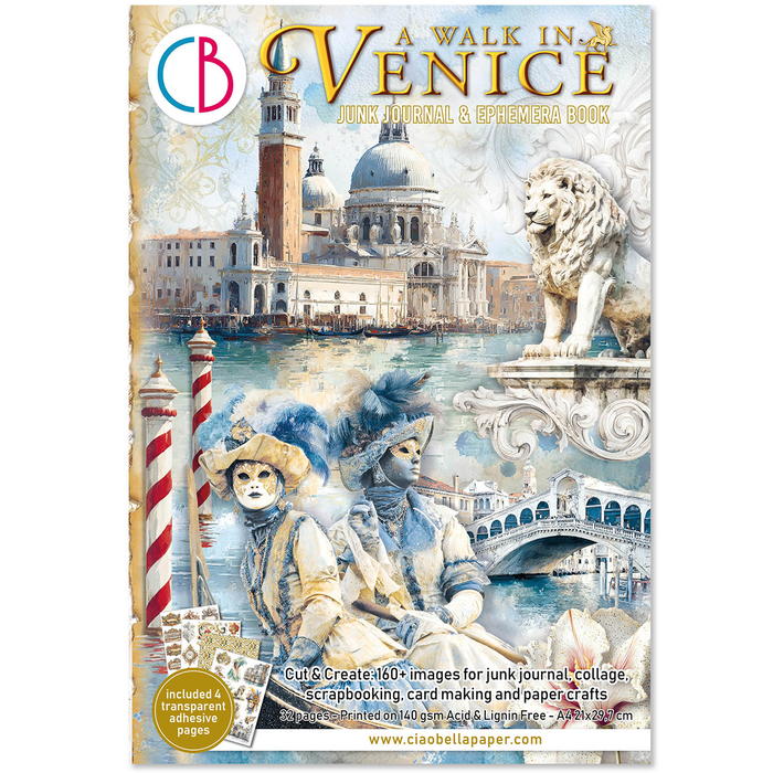 Ciao Bella Venice Dream A4 Junk Journal & Ephemera Book