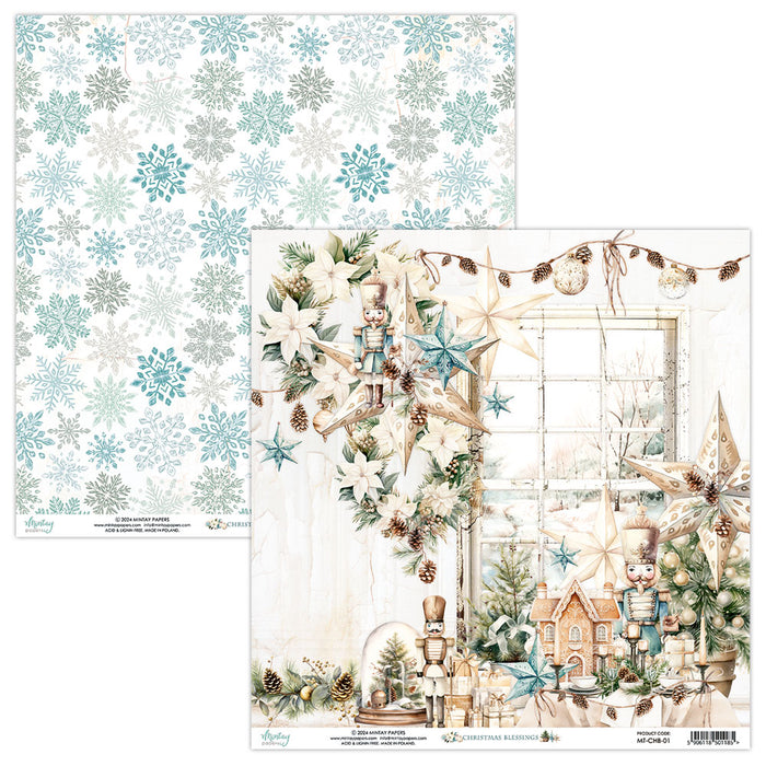 Mintay Christmas Blessings 12" x"12 Scrapbooking Paper Set