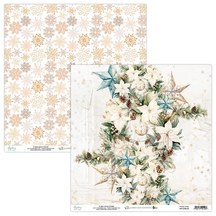 Mintay Christmas Blessings 12" x"12 Scrapbooking Paper Set