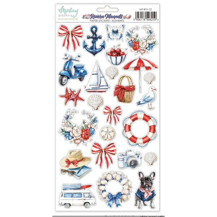 Mintay Riviera Moments 6" x"12 Paper Sticker
