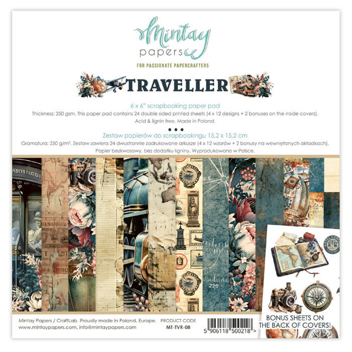 Mintay Traveller  6" x"6 Paper Pad