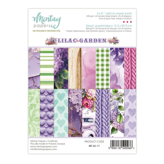 Mintay Lilac Garden 6" x"8 Paper Pad