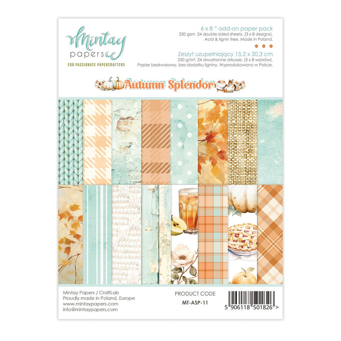 Mintay Paper Autumn Splendor 6" x"8 Add-On Paper Pad