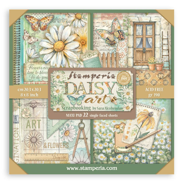 Stamperia Dairy Art 8" x 8" Single Faced Maxi Paper Pad