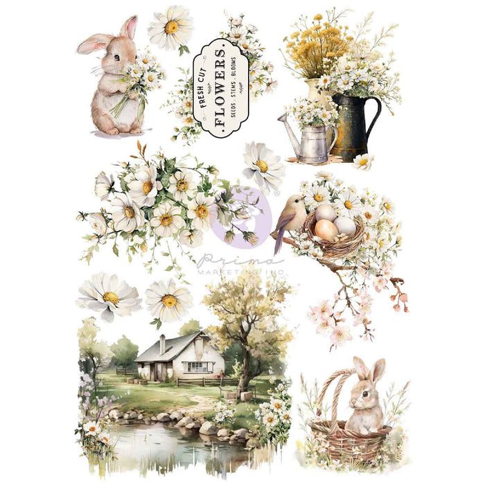 Prima Marketing Among The Wildflowers A4 Transfer