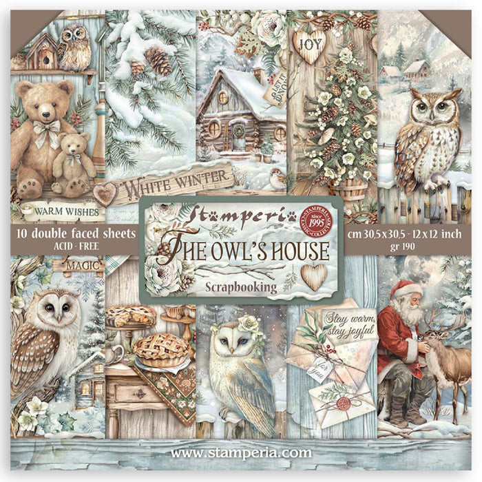 Stamperia The Owl's House 12" x 12" Scrapbooking Paper Pad