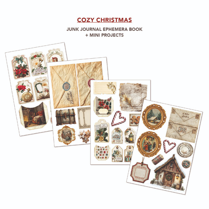 Ciao Bella Paper Cozy Christmas A4 Junk Journal & Ephemera Book