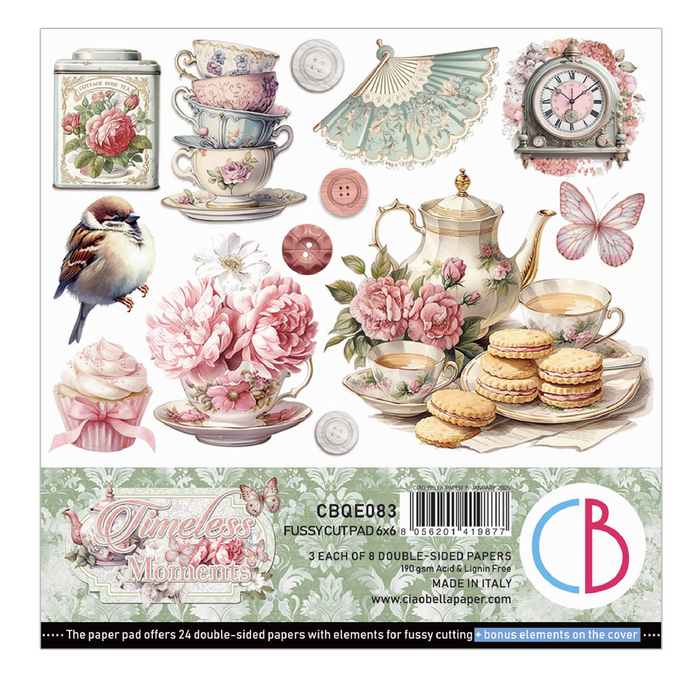 Ciao Bella Timeless Moments 6" x 6" Fussy Cut Pad