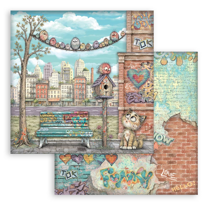 Stamperia Furry Friends 2 12" x 12" Scrapbooking Paper Pad