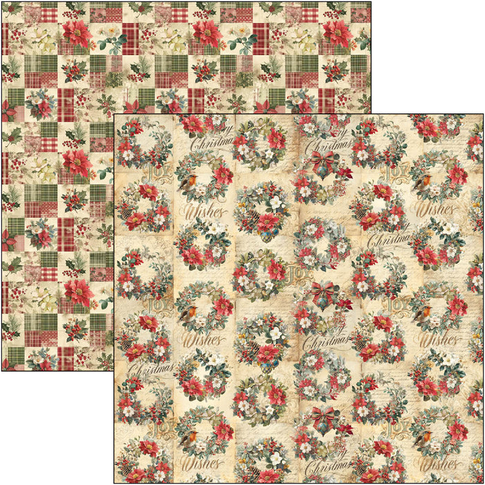 Ciao Bella Paper Merry & Bright 8" x 8" Scrapbooking Paper Set