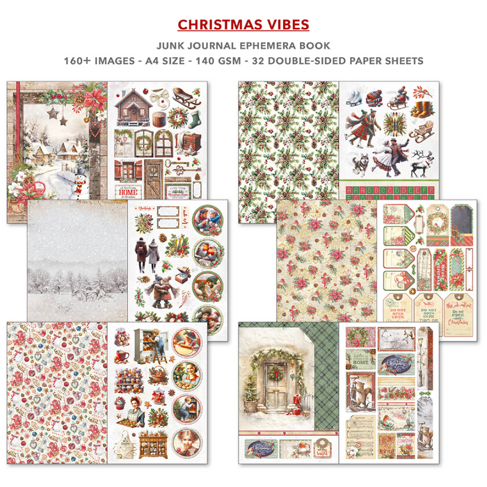 Ciao Bella Christmas Vibes A4 Junk Journal & Ephemera Book