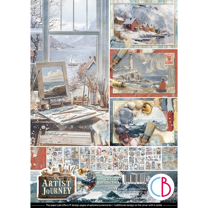 Ciao Bella An Artist Journey A4 Scrapbooking Paper Set