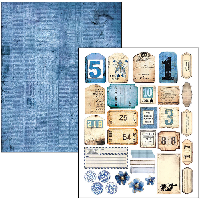 Ciao Bella Urban Blue Denim A4 Maxi Mixed Media Book