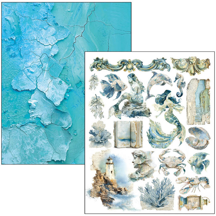 Ciao Bella Paper Edge of the Ocean A4 Maxi Mixed Media Book
