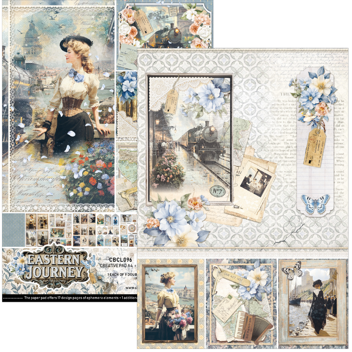 Ciao Bella Eastern Journey A4 Scrapbooking Paper Set