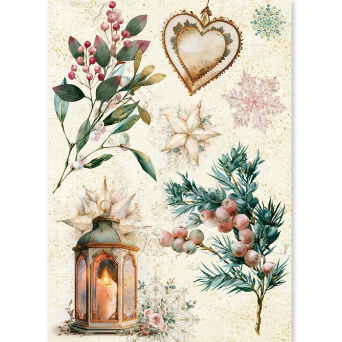 Ciao Bella Paper Golden Winter A5 Mixed Rice Paper 8pc