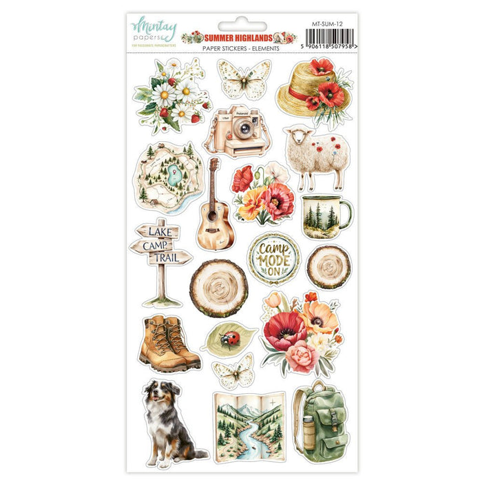 Mintay Paper Summer Highlands 6" x"12 Paper Sticker