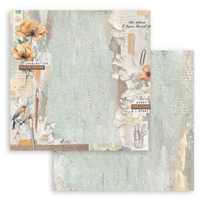 Stamperia Secret Diary 8" x 8" Scrapbooking Paper Pad