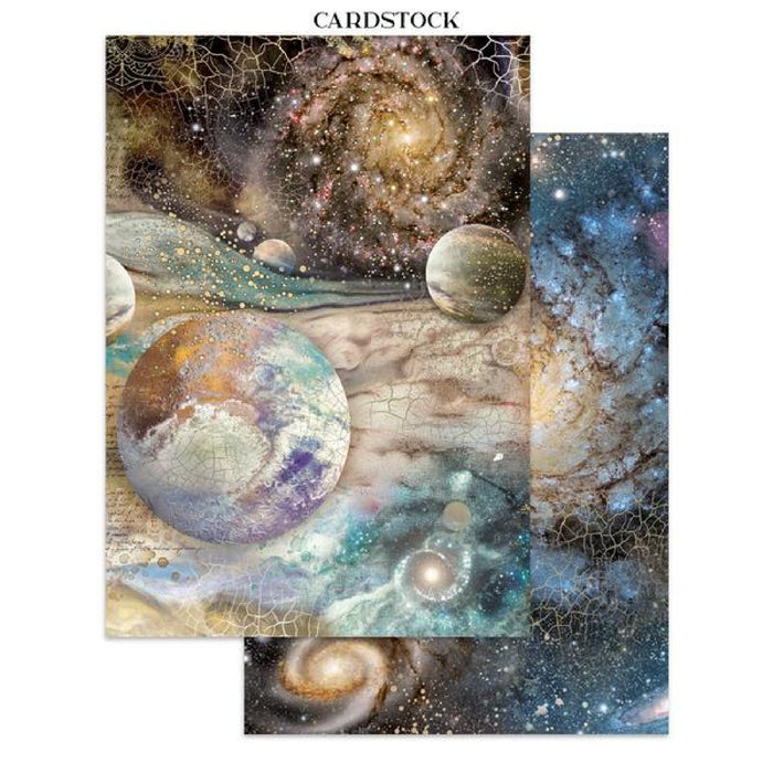 Stamperia Paper Cosmos Infinity A5 Junk Journal Focus Points