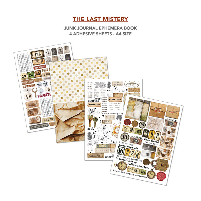 Ciao Bella The Last Mystery A4 Junk Journal & Ephemera Book
