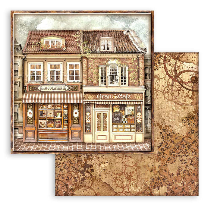 Stamperia Coffee & Chocolate 12" x 12" Scrapbooking Paper Pad