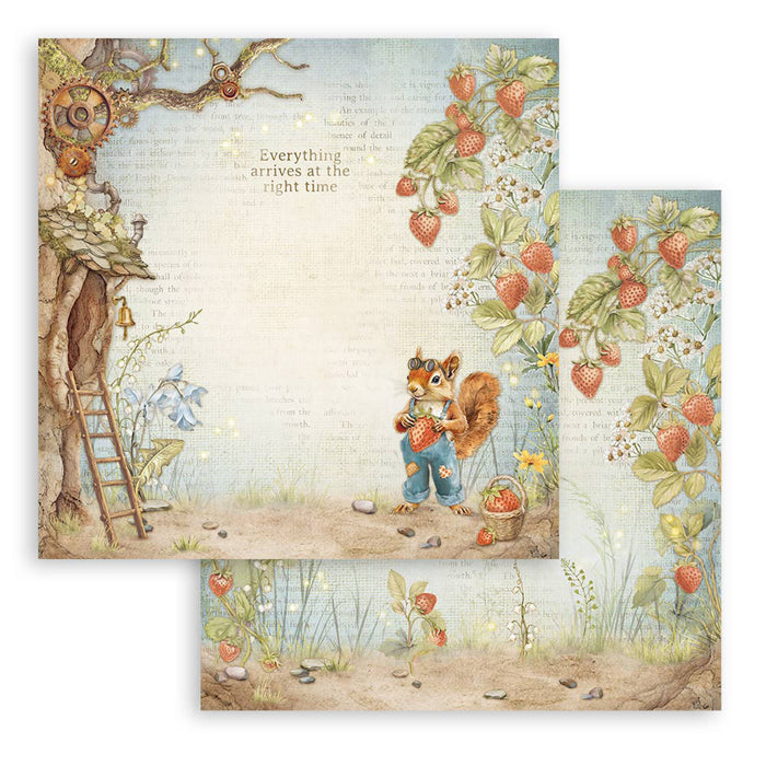 Stamperia Hidden Grove  12" x 12" Scrapbooking Paper Pad