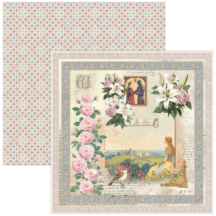 Ciao Bella Paper Courtly Love 12" x 12" Scrapbooking Paper Set