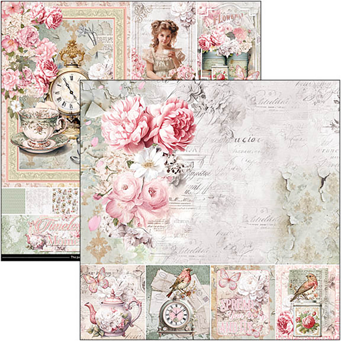 Ciao Bella Timeless Moments 12" x 12" Scrapbooking Paper Set