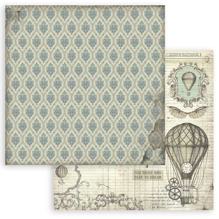 Stamperia Voyages Fantastiques 12" x 12" Maxi Backgrounds Selection Paper Pad
