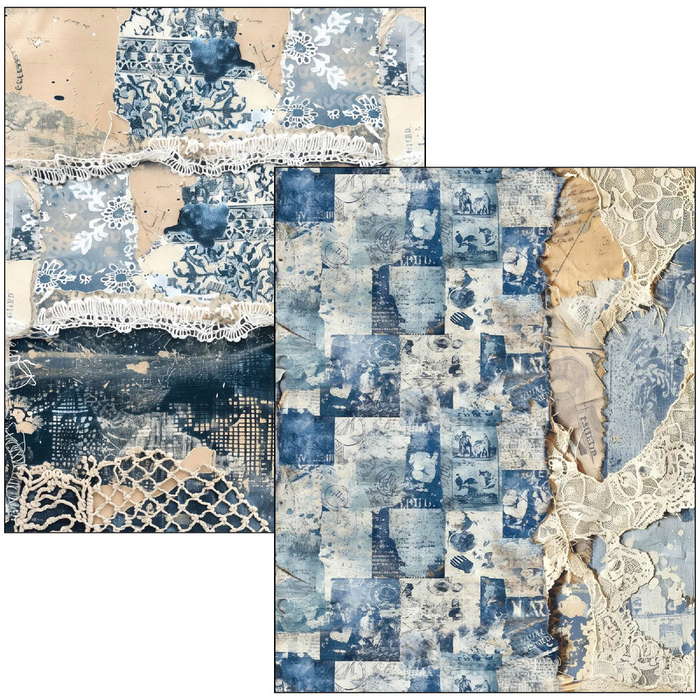 Ciao Bella Urban Blue Denim A4 Maxi Mixed Media Book