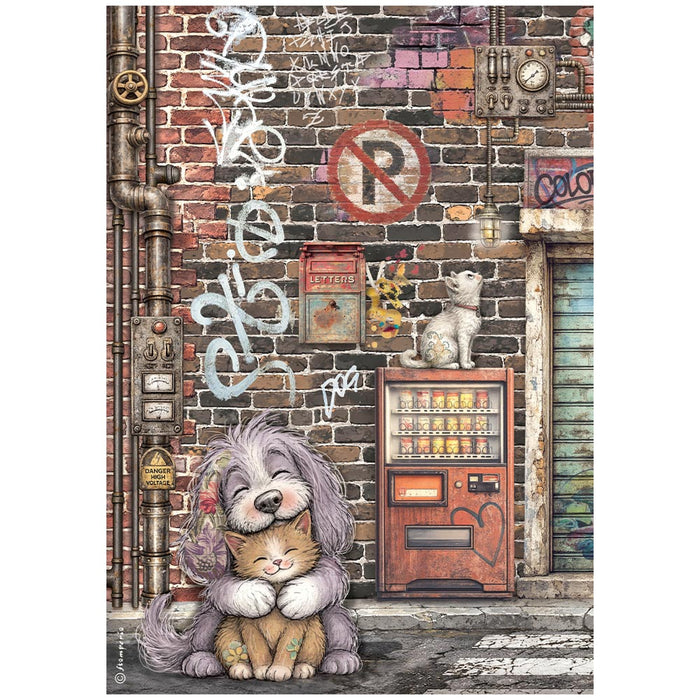 Stamperia Paper Furry Friends 2 A4 Rice Paper Pack