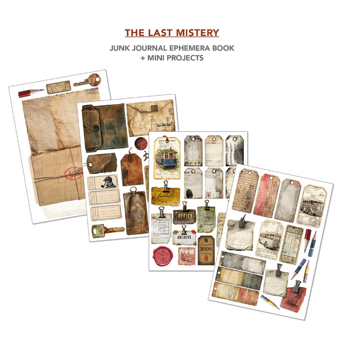 Ciao Bella The Last Mystery A4 Junk Journal & Ephemera Book