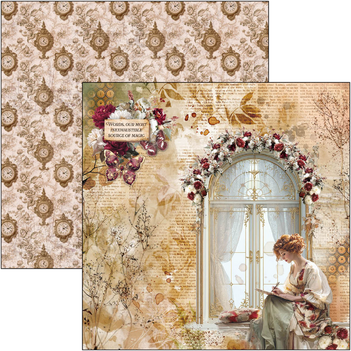 Ciao Bella Book Lovers 8" x 8" Scrapbooking Paper Set