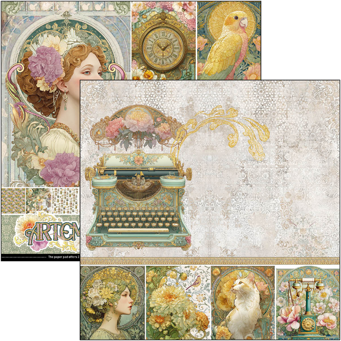 Ciao Bella Artemis 12" x 12" Scrapbooking Paper Set
