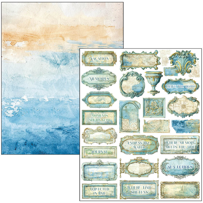 Ciao Bella Paper Edge of the Ocean A4 Maxi Mixed Media Book