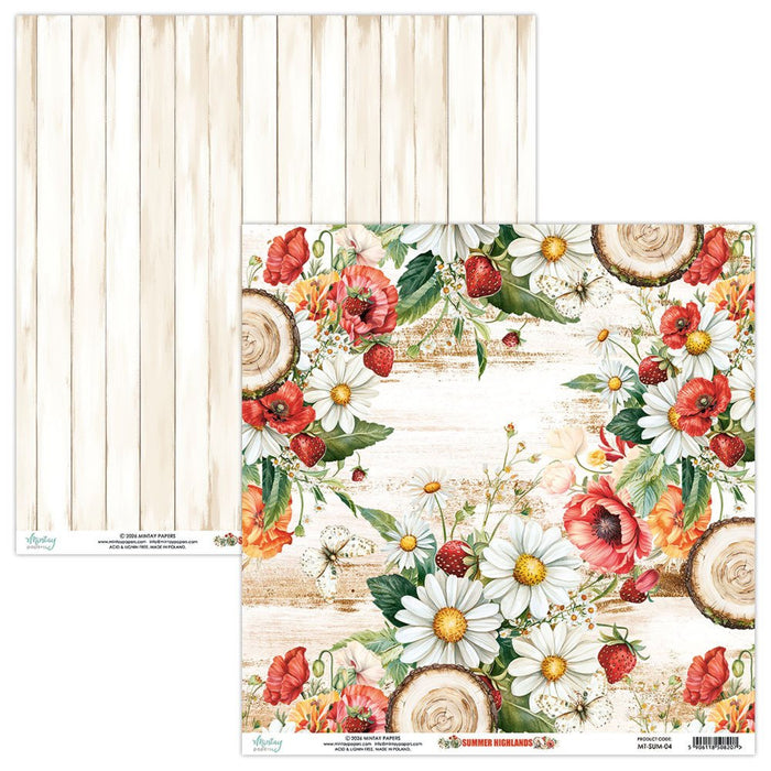 Mintay Paper Summer Highlands 12" x"12 Scrapbooking Paper Set