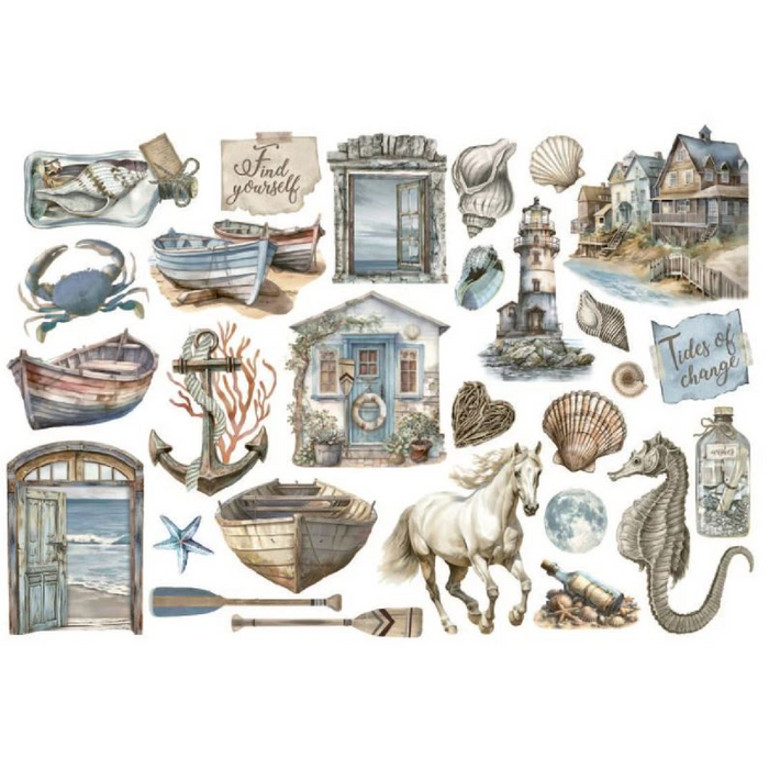 Stamperia Silent Sea Ephemera