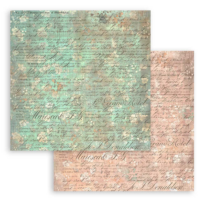 Stamperia Brocante 12" x 12" Maxi Backgrounds Selection Paper Pad