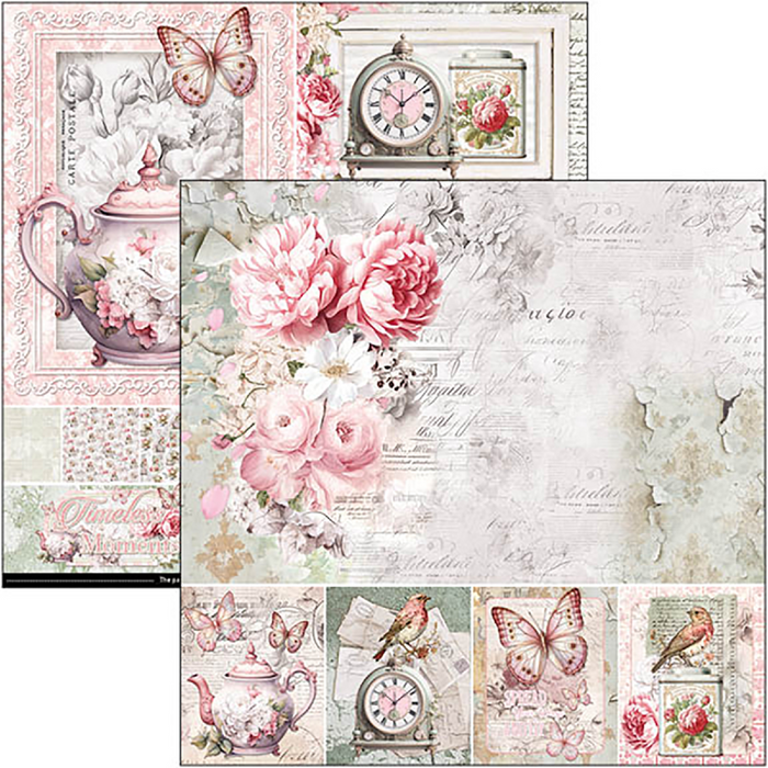 Ciao Bella Timeless Memories 8" x 8" Scrapbooking Paper Set