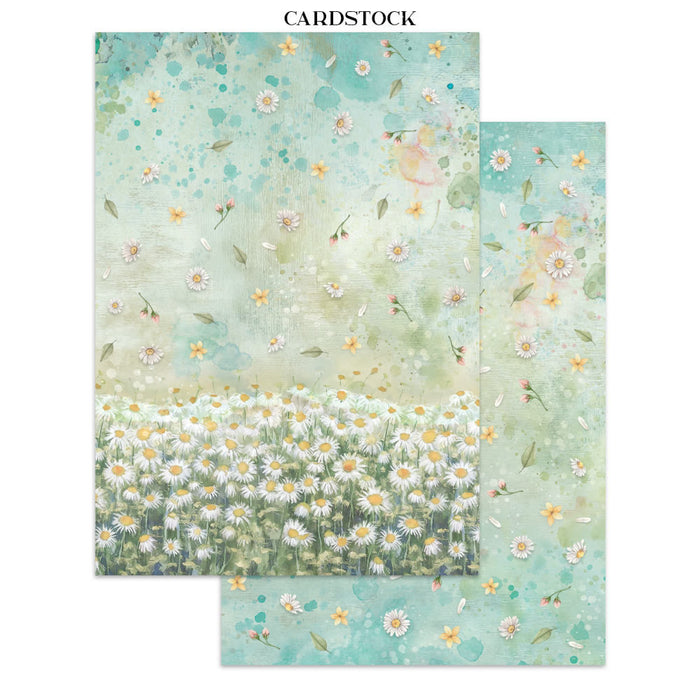 Stamperia Daisy Art Junk Journal Stickers Cut-outs Backgrounds