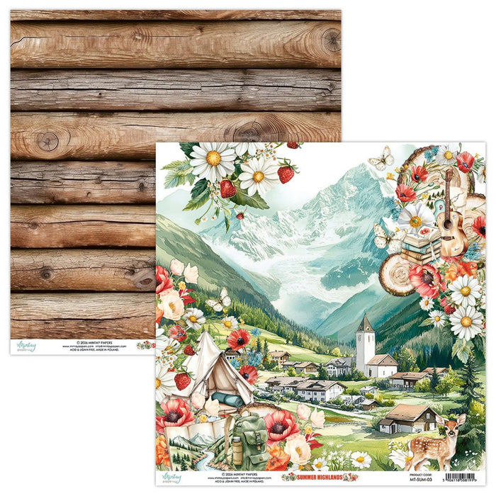 Mintay Paper Summer Highlands 12" x"12 Scrapbooking Paper Set
