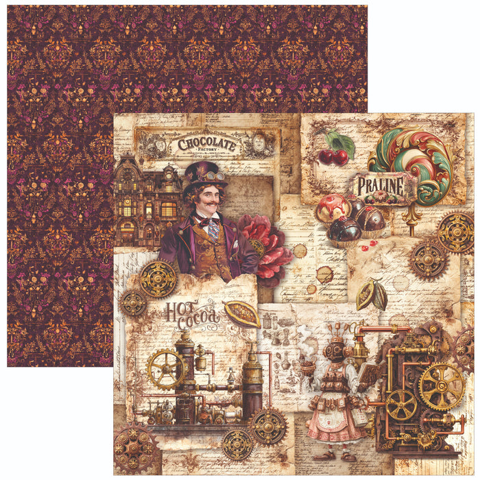 Ciao Bella Paper Chocolate Wanderlust 12" x 12" Scrapbooking Paper Set