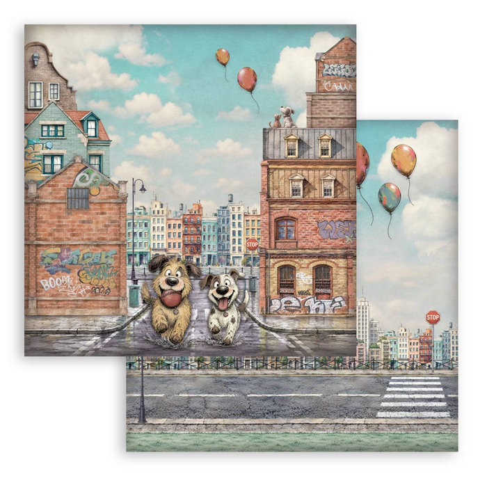 Stamperia Furry Friends 2 12" x 12" Scrapbooking Paper Pad