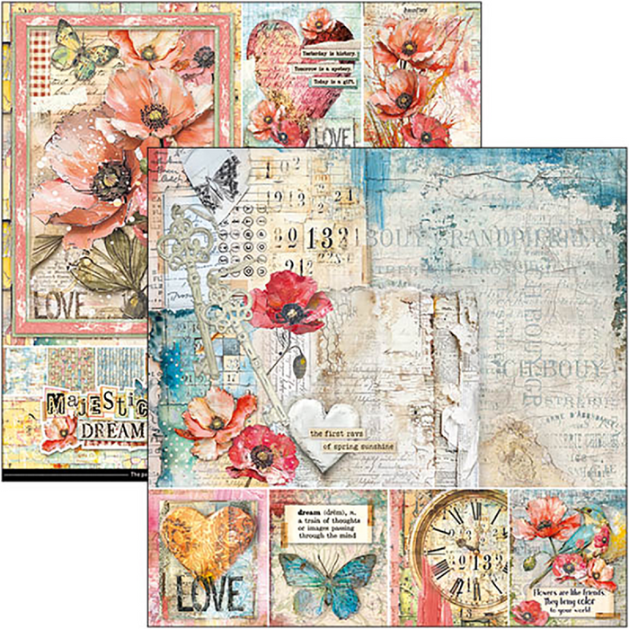 Ciao Bella Paper Majestic Dream 12" x 12" Scrapbooking Paper Set