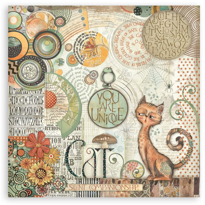 Stamperia Furry Friends 12" x 12" Single Faced Maxi Paper Pad